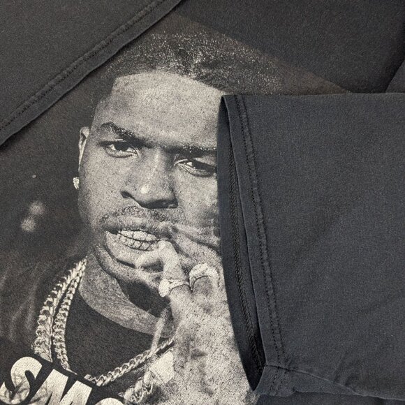 Pop Smoke Rap Tee Size 2XL Rest In Peace Black Fade 100% Cotton RARE - Picture 5 of 9